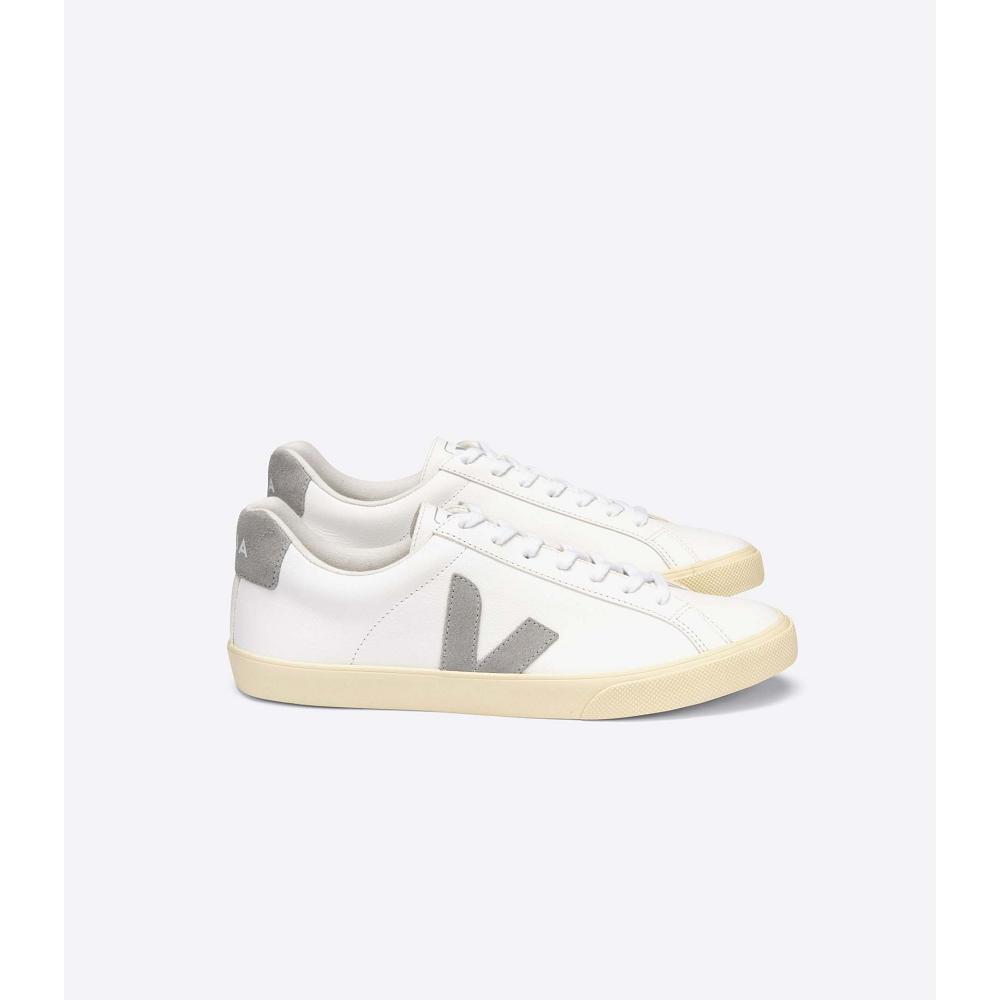 White/Grey Women\'s Veja ESPLAR CHROMEFREE Sneakers | AU 611MQZ